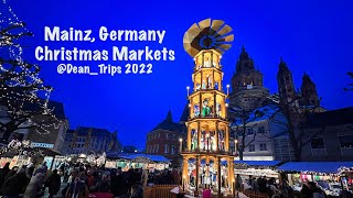 Mainz Germany Christmas Markets 2022 [upl. by Anaz]