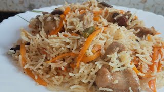 Kabuli Pulao Recipe  Chicken Kabli Polao  Kabuli Pilaf  Afghan Rice Dish  Authentic Kabuli pulao [upl. by Heinrick]