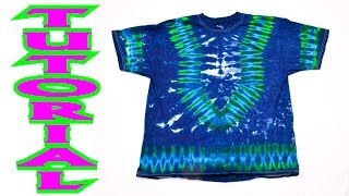 How to Tie Dye a Daishiki Pattern Full Tutorial 16 [upl. by Iduj]