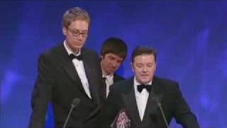 Ricky Gervais and Stephen Merchant  Comedy Awards Speech [upl. by Elfreda]