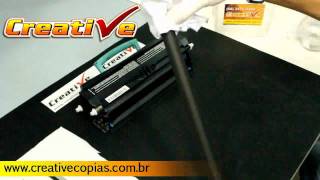 Vídeo Aula Recarga do Toner Lexmark X203 X204 X203N X204N [upl. by Nerag776]