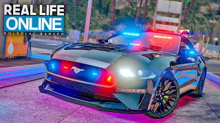 1000 PS POLIZEI MUSTANG vs RASER  GTA 5 RP Real Life Online [upl. by Patterman]