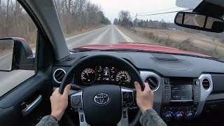 2019 Toyota Tundra SR5 Double Cab  POV Test Drive Binaural Audio [upl. by Aramen]