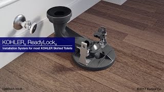 Quick Skirted Toilet Installation KOHLER ReadyLock [upl. by Bottali]