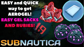 EASY and QUICK Way to get Aerogel in Subnautica [upl. by Genet]