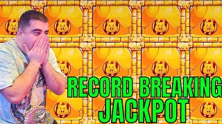 NG SLOT Hit RECORD BREAKING JACKPOT On Huff N Even More Puff Slot [upl. by Yenttirb970]