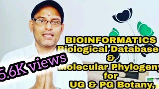 BIOINFORMATICSBiological Databases amp Molecular Phylogenyin Malayalam [upl. by Tonina]