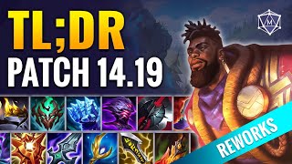 TLDR Patch 1419 CHANGES for Split 3 Season 14  League of Legends [upl. by Ylahtan966]