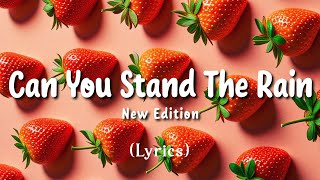 Can You Stand The Rain  New Edition Lyrical Video [upl. by Yffat]