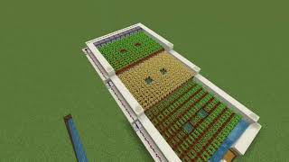 Super Easy Redstone Crop Farm Minecraft bedrock Redstone Basics [upl. by Strauss251]