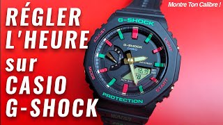 Comment régler lheure sur une montre Casio GShock  Montre Ton Calibre [upl. by Kallista]