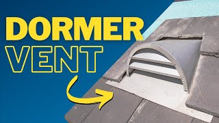 How to Install a Dormer Vent on a Flat Tile Roof [upl. by Llertram]