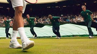 60fps Federer v Hewitt  Wimbledon 2004 QF [upl. by Pelpel]