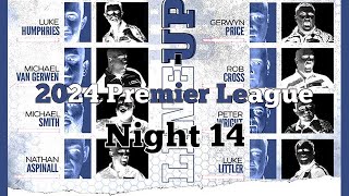 2024 Premier League Night 14 van Gerwen v Cross [upl. by Clovah588]