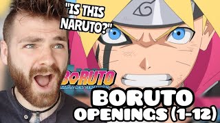 First Time Reacting to quotBORUTO Openings 112quot  New Anime Fan [upl. by Umberto]