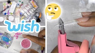 DIY Testing Acrylic Nail Kit from Wish [upl. by Mosira]