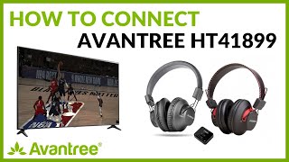 How to use Avantree HT41899  Connect Two Bluetooth Headphones to One TV [upl. by Shannen]