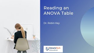 Reading an ANOVA Table [upl. by Nalra624]