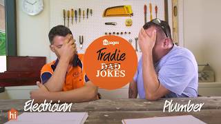 Dad jokes by tradies Electrician vs Plumber [upl. by Nedgo]