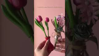 tulip tulips🌷 flowers homedecor vase flowervase lifestyle homesweethome roomdecor [upl. by Bekki771]