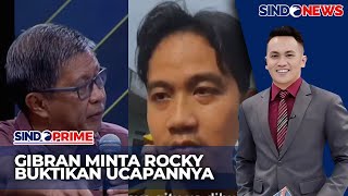 Gibran Bantah Tudingan Rocky Gerung Soal Dugaan Terima Setoran Uang dari Menteri  Sindo Prime 1109 [upl. by Juanita]