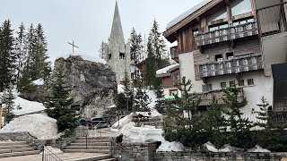 Courchevel 1850 Walking Tour 3162022 [upl. by Inalaeham]