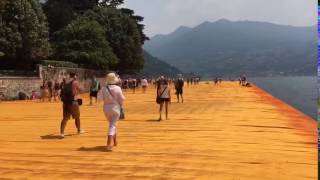 La passerella di Christo sul lago dIseo [upl. by Savdeep]