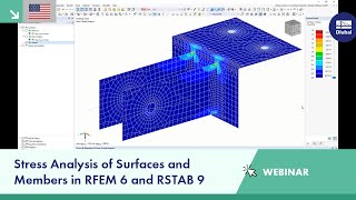 Stress Analysis of Surfaces and Members in RFEM 6 and RSTAB 9 [upl. by Ermin34]