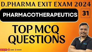 DPHARMA EXIT EXAM 2024  dpharma 2nd year pharmacotherapeutic  dpharma mcq 2024 [upl. by Ajaj]