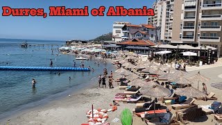 Durres  Albania 2024  Miami of Albania  Beachside in Durres Albania 🇦🇱 Albania tour Durres city [upl. by Revlis]