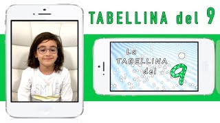 La tabellina del 9  tabellina del NOVE  canzoni per bambini  Sofia Del Baldo [upl. by Asirap]