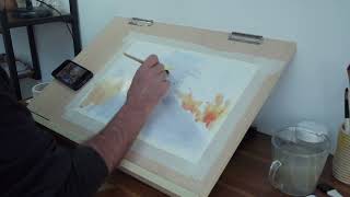 Creating a loose impressionist style watercolour painting [upl. by Thanh272]