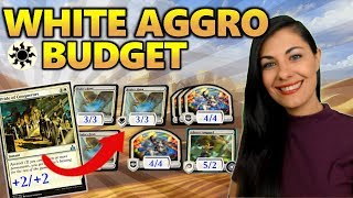 Budget White Aggro  MTG Arena Budget Decks Guide  Magic GRN [upl. by Lammaj]