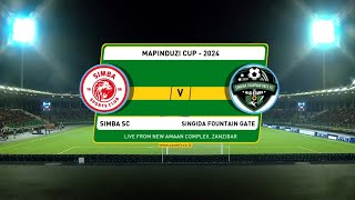 🔴Live SIMBA SC 0 vs SINGIDA FG 1 LIVE MATCH MAPINDUZI CUP 2024 [upl. by Notyap879]