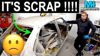 Mk2 Escort paintwork DISASTER 🙁 Its WORSE than we thought 🙁 [upl. by Franek]