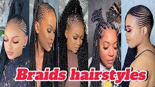 Beautiful braids hairstylesLatest and trending braids hairstyles for African American women hair [upl. by Baptlsta896]