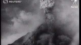 Volcano erupting in the Philippines 1938 [upl. by Roch800]