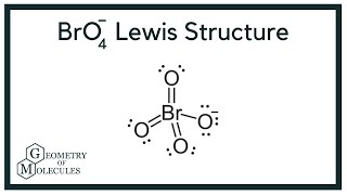 BrO4 Lewis Structure Perbromate Ion [upl. by Adivad]