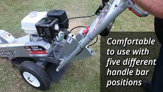 Dosko Stump Grinder  Swivel Action  Honda GX390  337S13HC [upl. by Shishko]