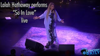 Lalah Hathaway perform quotSo In Lovequot live VANTABLACK Tour Washington DC [upl. by Sidoma]