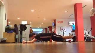 Plancha abdominal con desplazamiento [upl. by Glaudia]