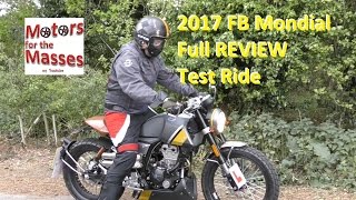 2023 FB Mondial HPS 125 ABS Top End Speed Road Test 67mph 107kph [upl. by Suoilenroc501]