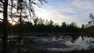 Portage  Angleworm Lake to the BWCA Entry Point 2021 parking lot in the BWCA [upl. by Alrahs]