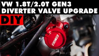 VW 18T20T Gen3 Diverter Valve Upgrade  ECS DIY [upl. by Prestige]