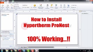 How to Install Pronest 2019 ProNest part nesting software Hypertherm ProNest 2019 [upl. by Ecaidnac]