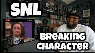 SNL  Actors Breaking Character  REACTION [upl. by Asaeret]