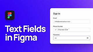 How to design text fields in Figma  Figma Tutorial 2023 [upl. by Otter]