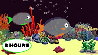 Lullaby and Calming undersea animation Aquarium lullaby Soothing fishes Fish lullaby for babies [upl. by Ahsener]