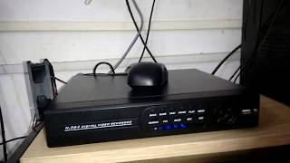 DVR H264 digital vídeo recorder liga más não dá imagem [upl. by Ahsayn658]