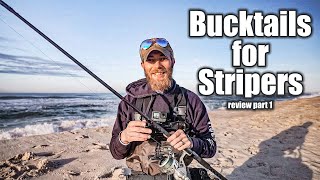 Fishing for Stripers and Bluefish and Fluke with Bucktails  Video Review  How To [upl. by Gabrielli]